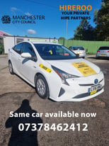 Private Hire Cars - Manchester City Plate - Taxi Rentals - Toyota Prius - Private Hire - Uber Cars