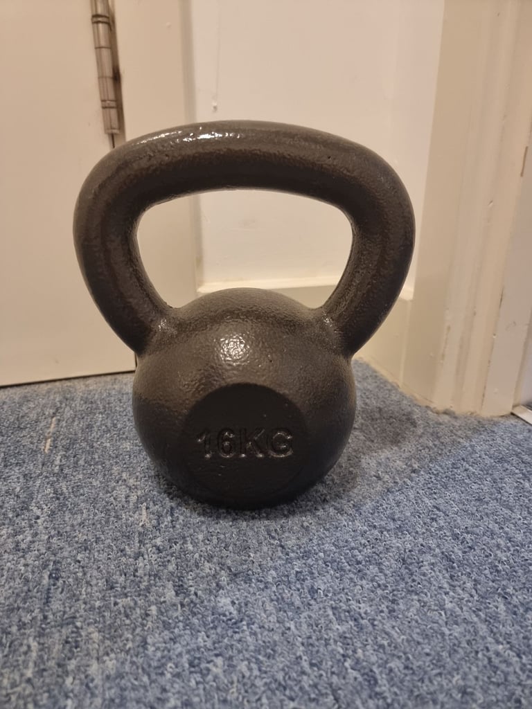 image for Cast Iron 16KG Kettlebell 