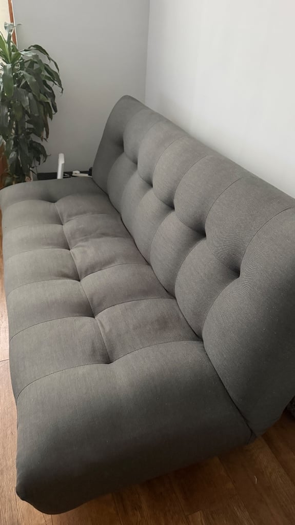 Habitat Kota 3 Seater Fabric Clic Clac Sofa Bed - Charcoal