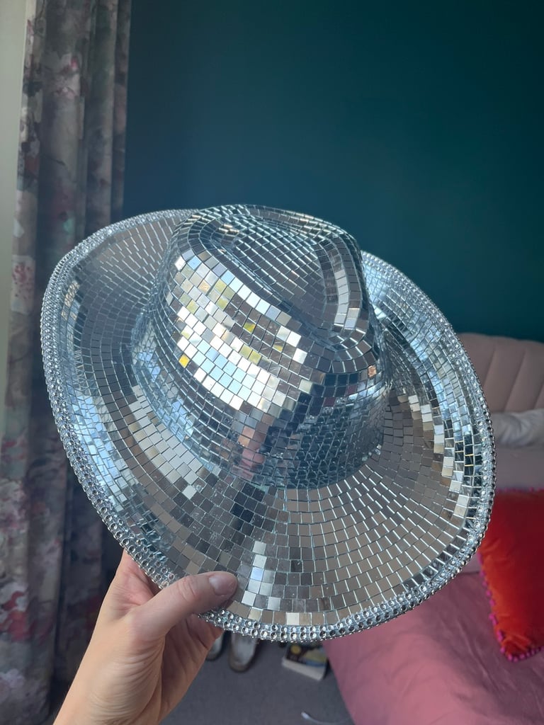 Mirror disco cowboy hat