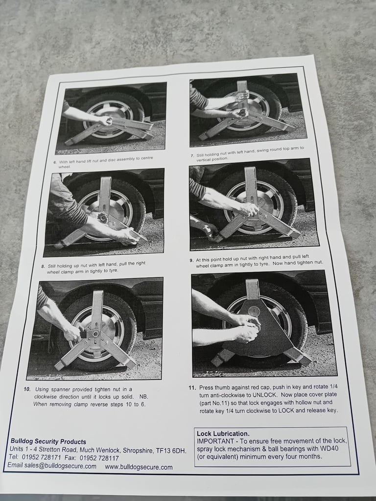 Wheel clamp 