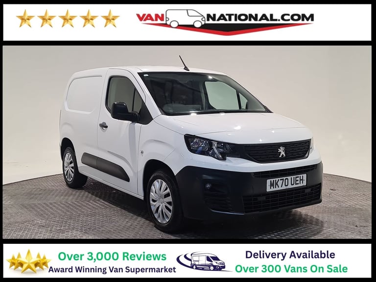 2020 Peugeot Partner 1.5 BLUEHDI 1000 PROFESSIONAL STANDARD 100 BHP SWB Panel Van Diesel Manual