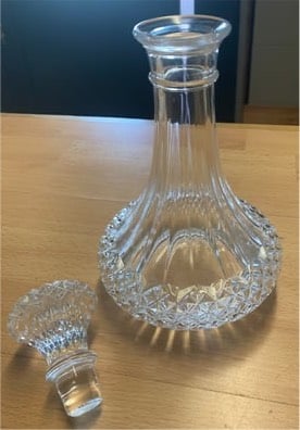 Cut-Lead Crystal Glass Decanter 