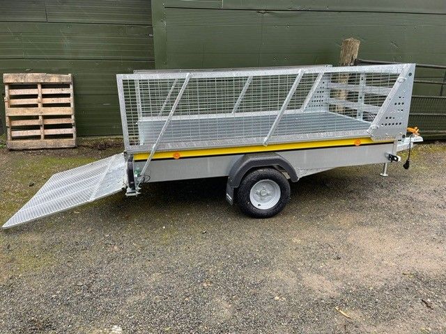 General Purpose 8' x 5' 750kgs UnBraked Trailer with Mesh Extension Sides - Bateson B85