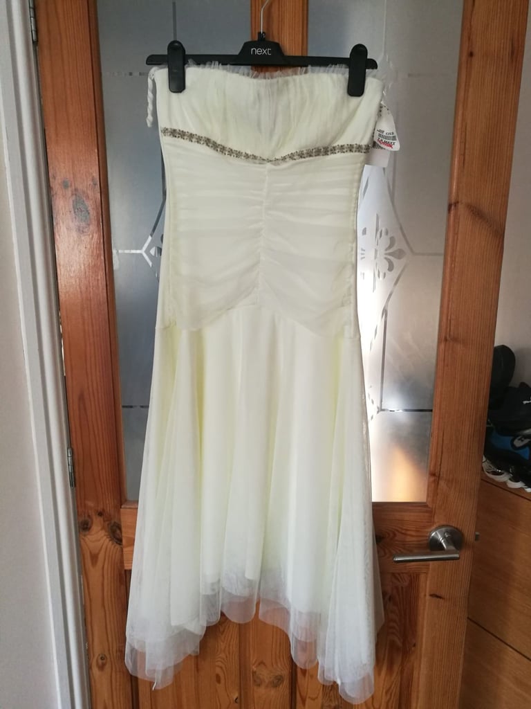 image for Cream off the shoulders dress