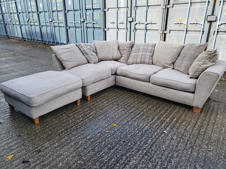 Beige corner sofa, free delivery 