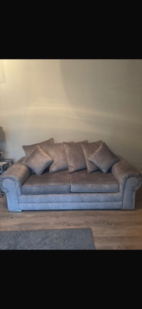 3 and 2 seater sofas on grey stunning