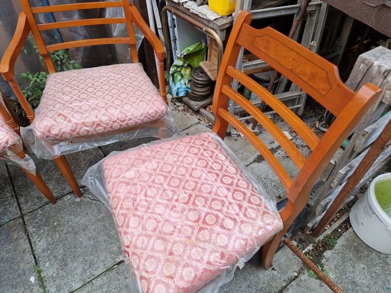 x4 Classic Vintage Retro Kitchen Dining Room Wooden Chairs Stools