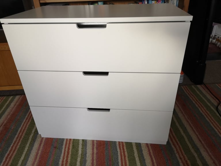 Ikea nordli three drawer chest 