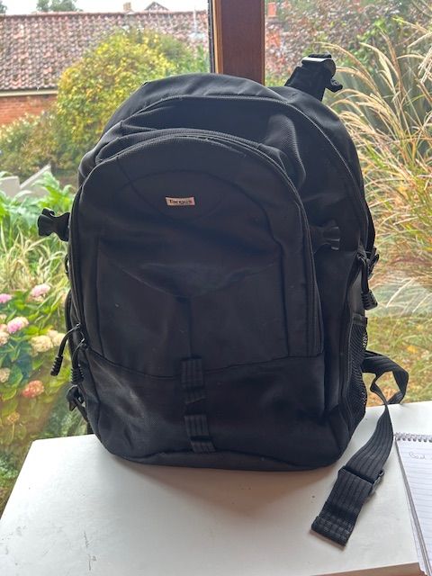 Black rucksack