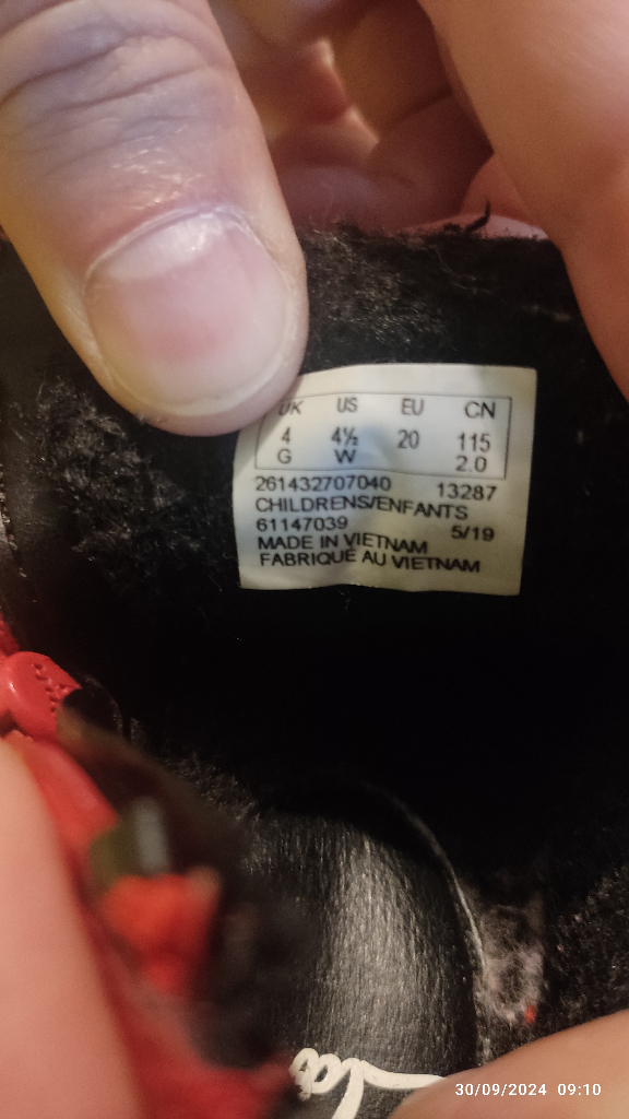 Toddler winter boots, trainers sizes 4-5