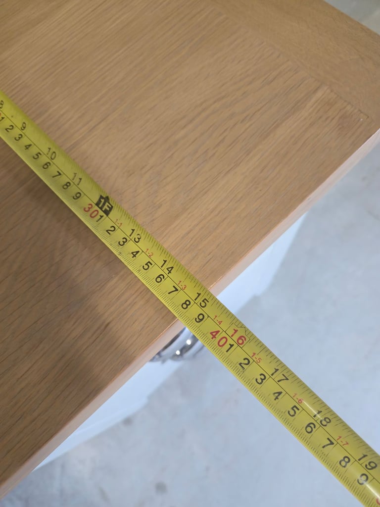 Julian Bowen Richmond 3 Drawer Cream and Oak Bedside Table