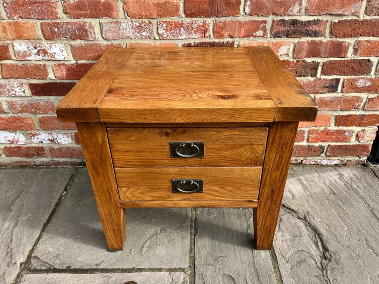 Rustic Solid Oak Coffee Table - Great Condition 