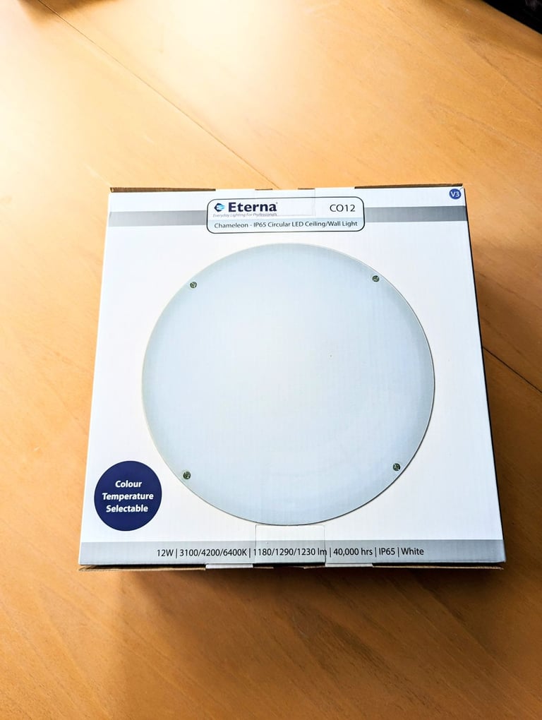 Eterna Carina 17W LED Emergency Tri-Colour Bulkhead White- NEW