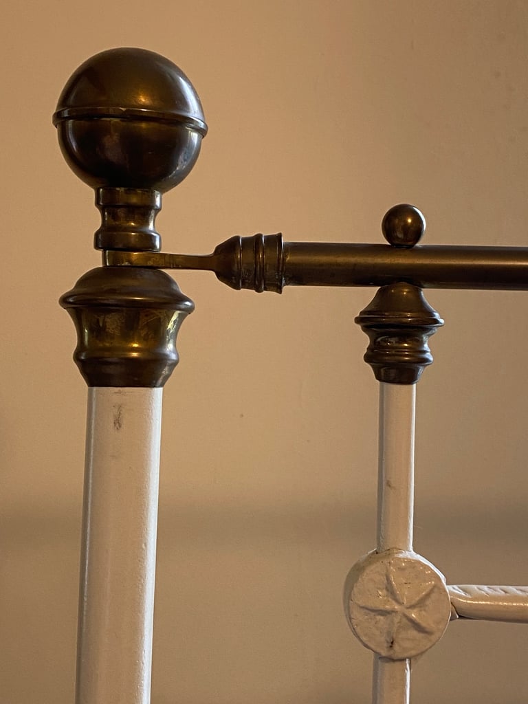 Victorian single bed & mattress