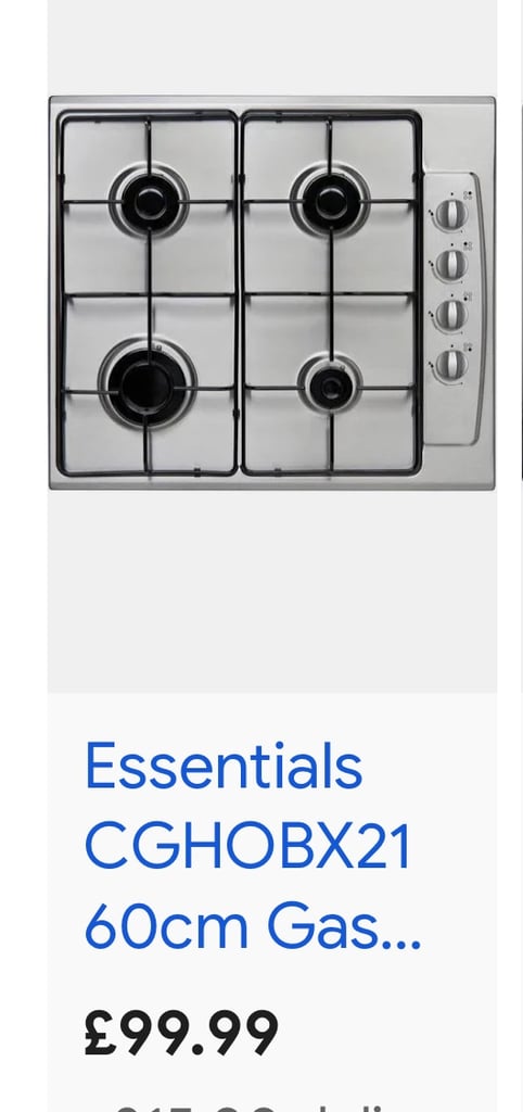 image for Essentials CGHOBX21 gas hob