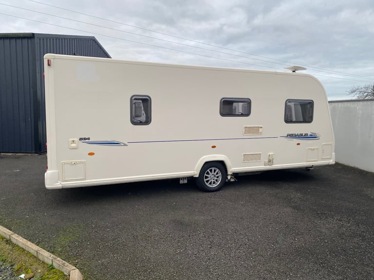 Baileys Pegasus 534 4 berth 2011 fixed bed end bathroom motor mover nice van 