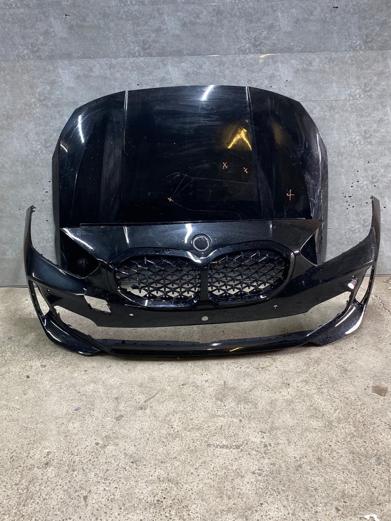 Bmw f40 msport 1 series front bumper and bonnet 2020-2024 