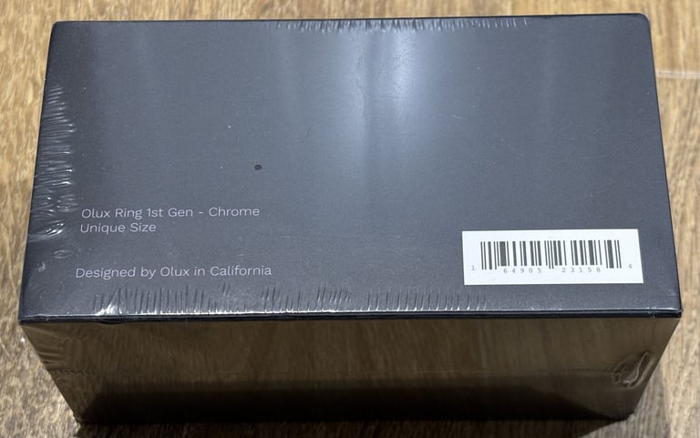 1st Gen Chrome Olux Ring. Unique Size (Resizable to fit) . New in Sealed Box