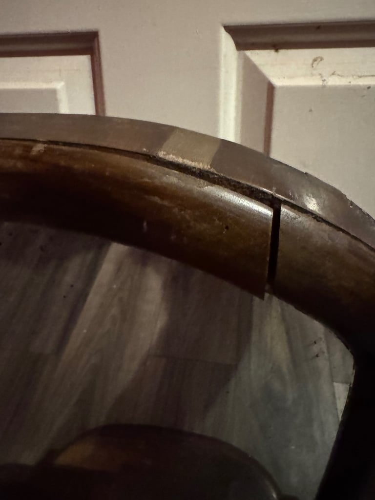 Victorian Bobbin Toilet Vanity Swing Mirror