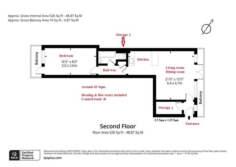 SWAP ONLY- Large 1 bed flat to swap with 1-3 beds in London