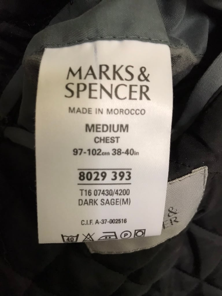 Men’s Marks & Spencer Coat - Size Medium