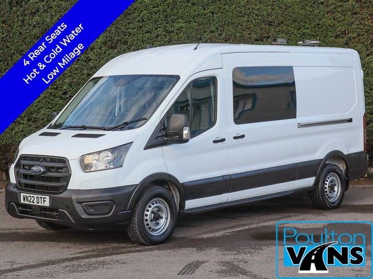 2022 Ford Transit 350 FWD Leader 2.0TDCI, 130ps, L3 H2 LWB 7 Seat Welfare Van, Clarks Convers Wel...