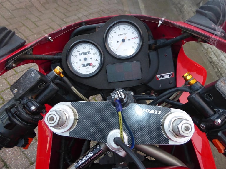 DUCATI 900 SS L REG FLAT SLIDE CARBS DYNA COILS CARBON CANS K-N PRO 100 LEADS