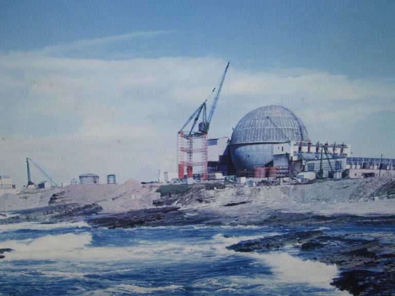 UKAEA Dounreay PFR DFR 2 x framed photo prints nuclear fast reactor Caithness