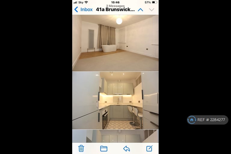 2 bedroom flat in Brunswick Sq, Hove, BN3 (2 bed) (#2284277)