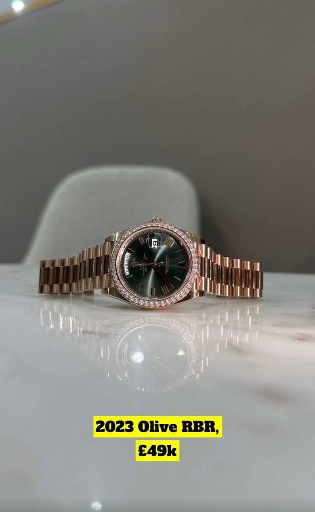 image for 2023 Rolex Day-Date 36mm with factory diamond bezel