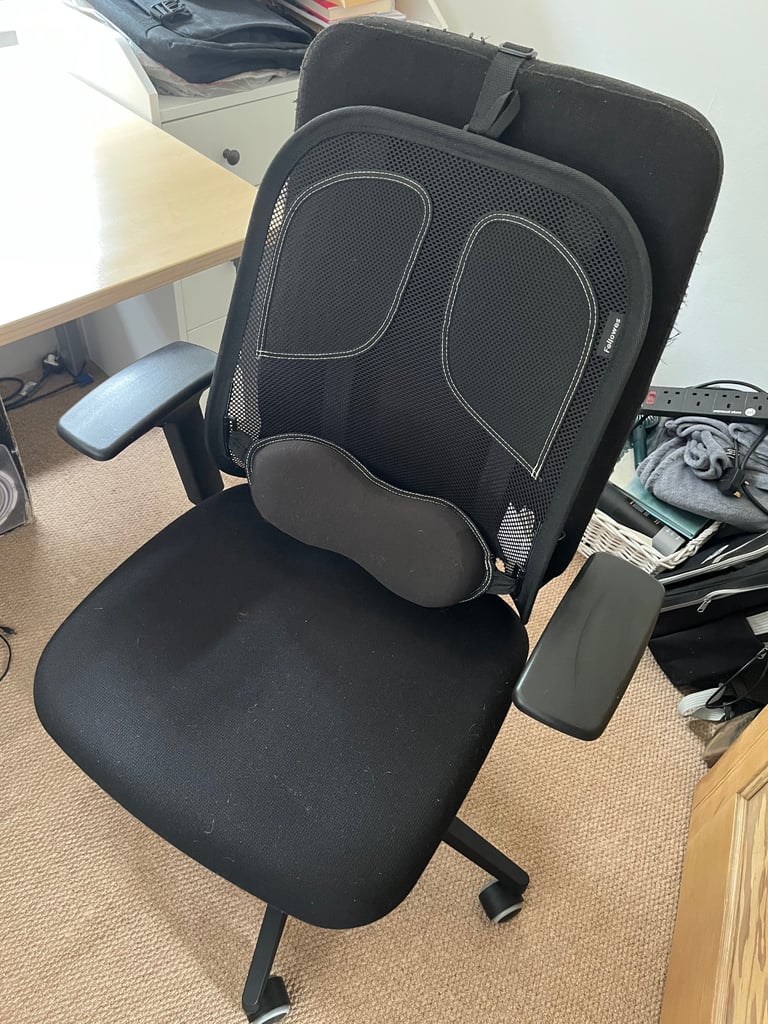 Professional Desk/ Workstation and adjustable office chair.