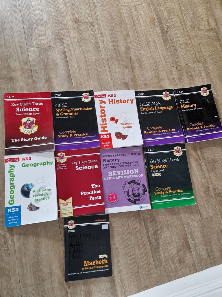 Large collection of gcse books