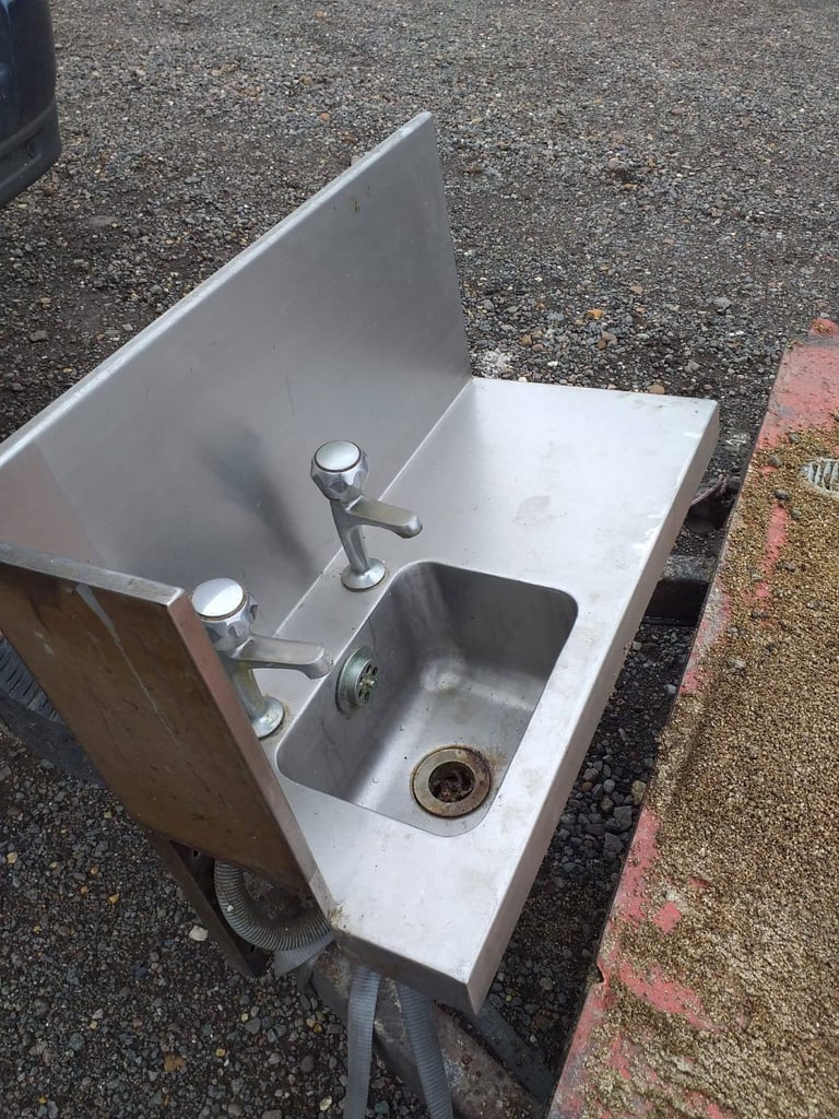 Catering equipment commercial stainless Steel sinks hand wash restaurant kitchen trailer items 