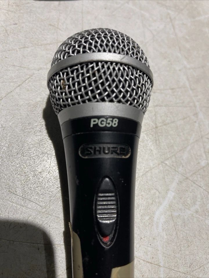image for Shure PG58 Wired Dynamic Microphone With Switch - untested