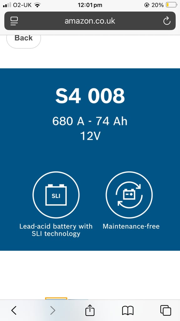 Bosch S4 008 Car Battery 🔋 