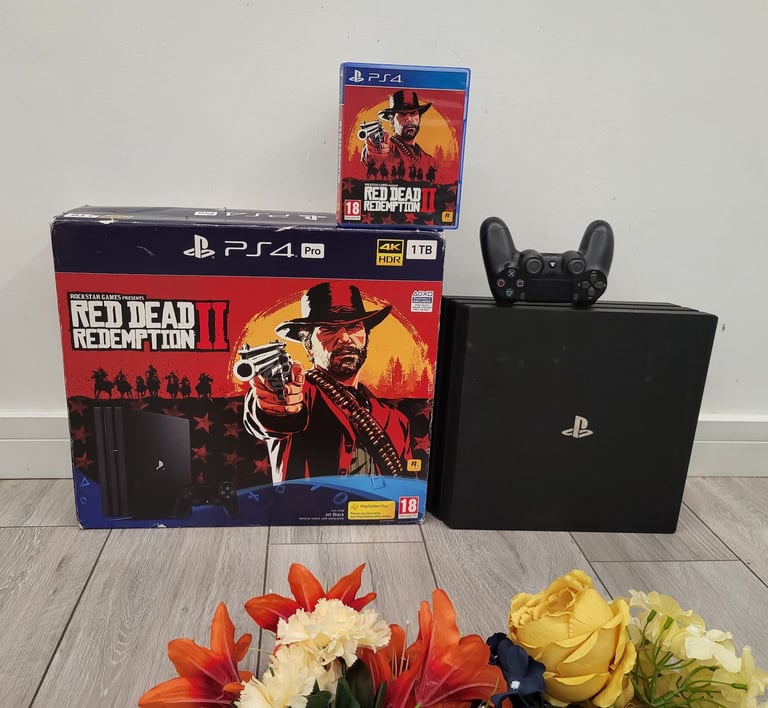 image for Ps4 pro red demption with game and box 