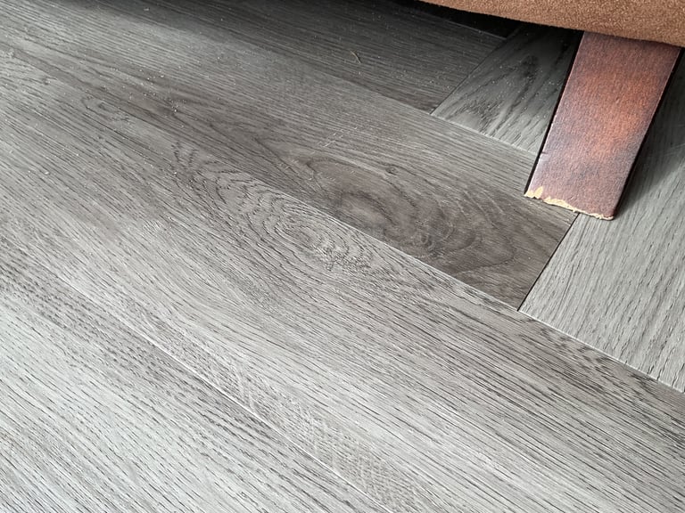 Brown/Tan Suede-Effect DFS Armchair