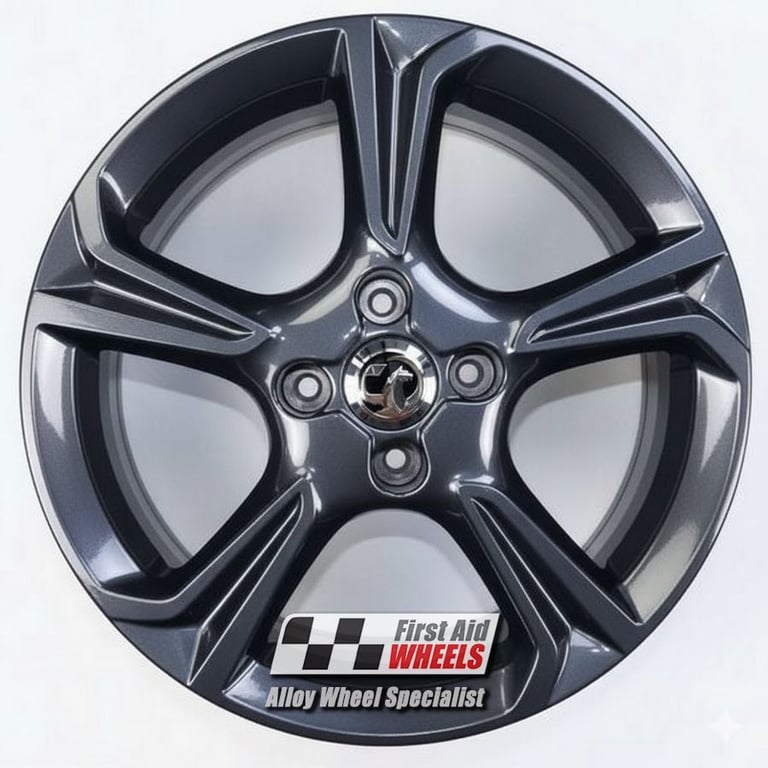 R660A Swap VAUXHALL CORSA F 4X 17'' GENUINE 5 SPOKE ANTHRACITE GREY ALLOY WHEELS