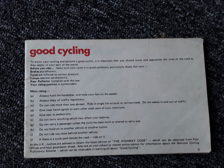 Vintage Good Cycling book, inc. maitenance.