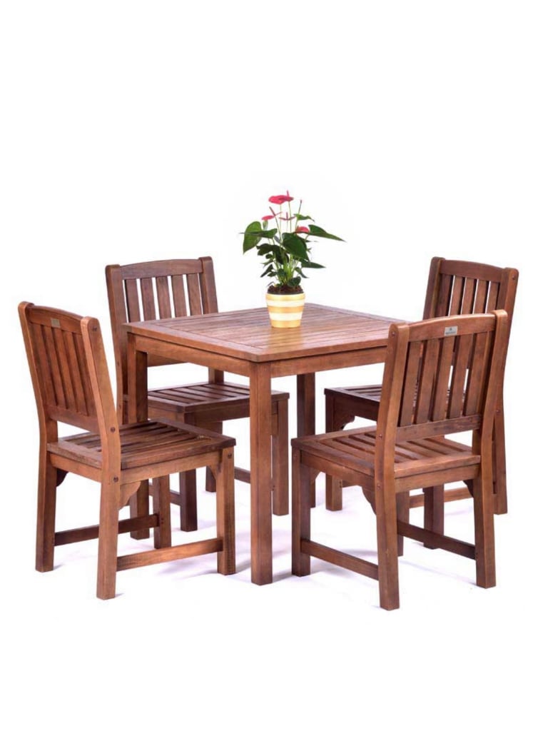 Heavy Duty Solid Wood Garden Furniture 6 Tables + Chairs and Wooden Fence