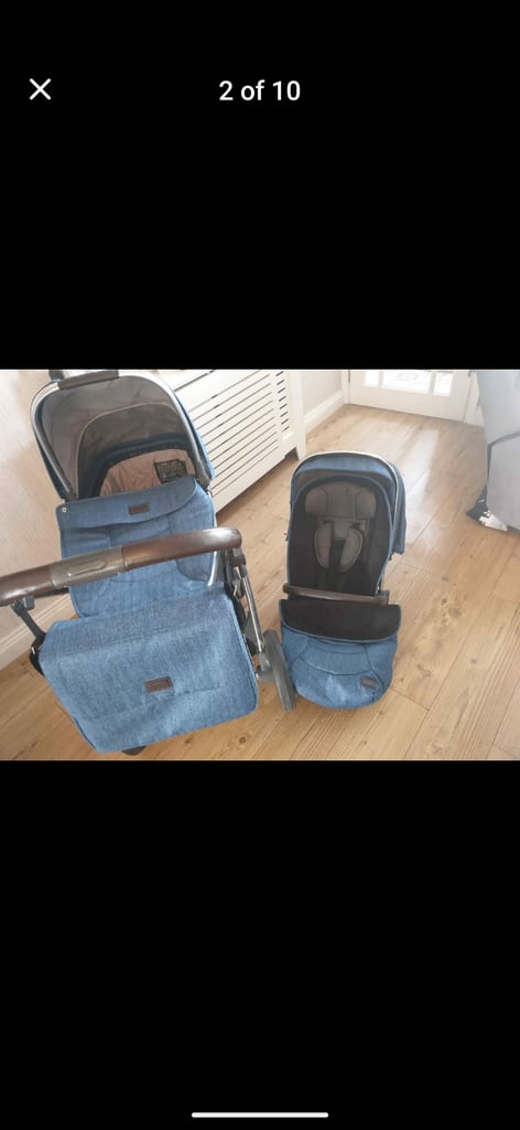 Oyster 3 pram system. Blue
