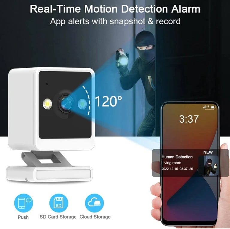 2025 Wifi Smart Camera 2MP 1080P HD IP Night Vision Home Security 2way Audio NEW