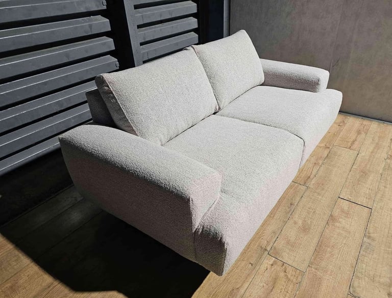 Julien Fabric 2 Seater Sofa - Natural.