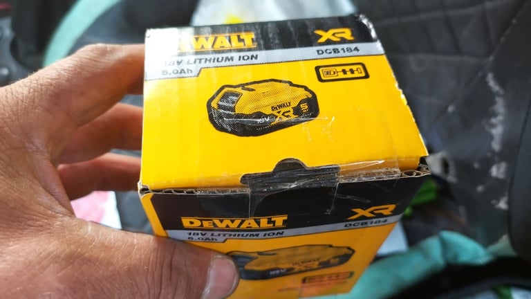 new. dcb184 dewalt battery li-ion 5ah replacement upgrade xr drill sander grinder etc