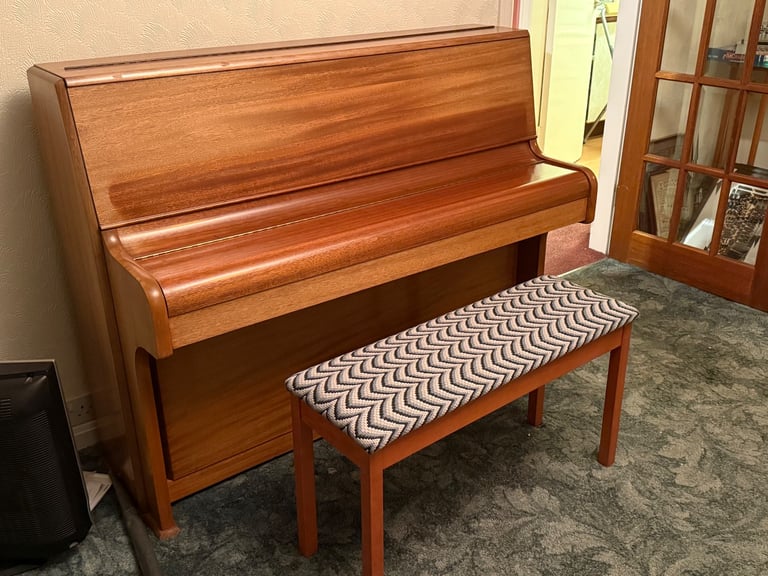 image for John Broadwood & Sons Upright Piano – Excellent Condition with Matching Bench