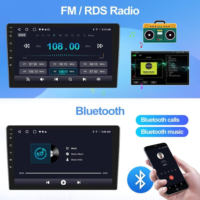 Swift Ertiga 2011-17 CARPLAY Android Auto HD Screen Head Unit GPS Stereo LCD Panel V7