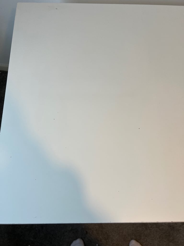 IKEA white malm desk 