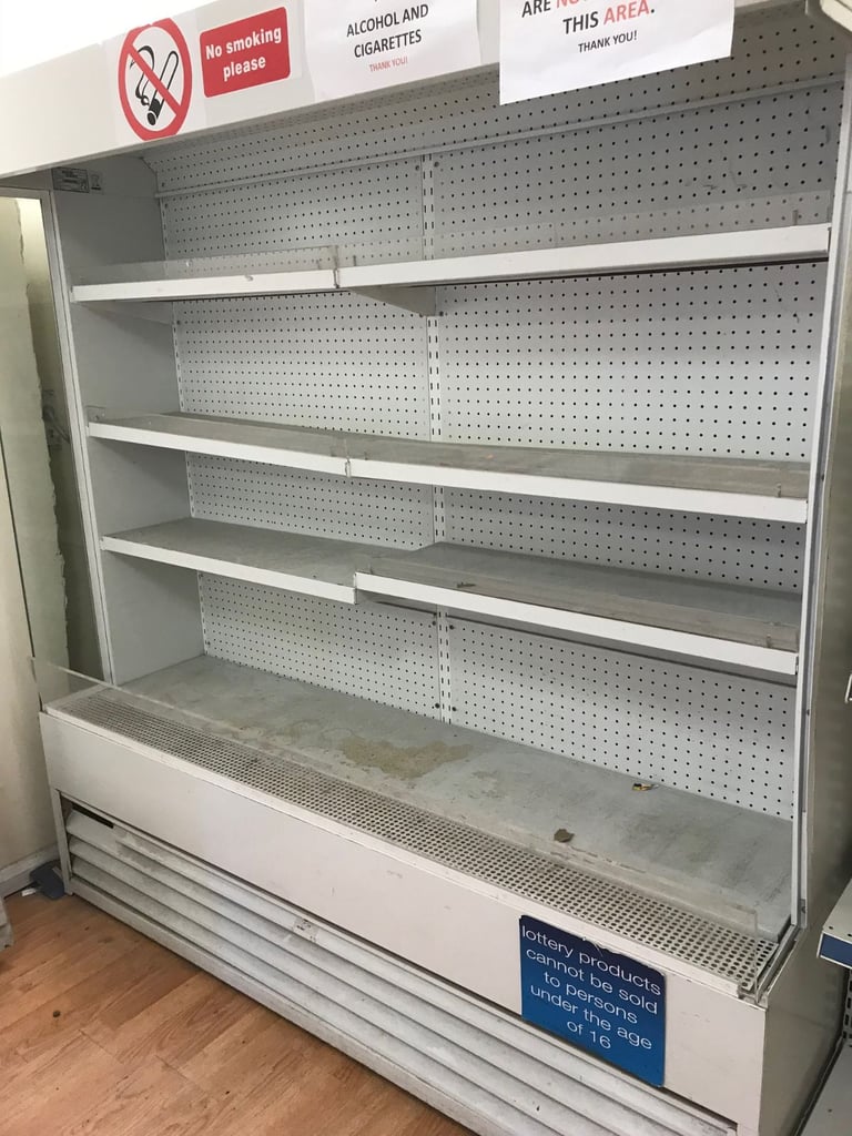 OPEN FRONTED DISPLAY FRIDGE FOR DISPLAY SHOP RETAIL UNTESTED