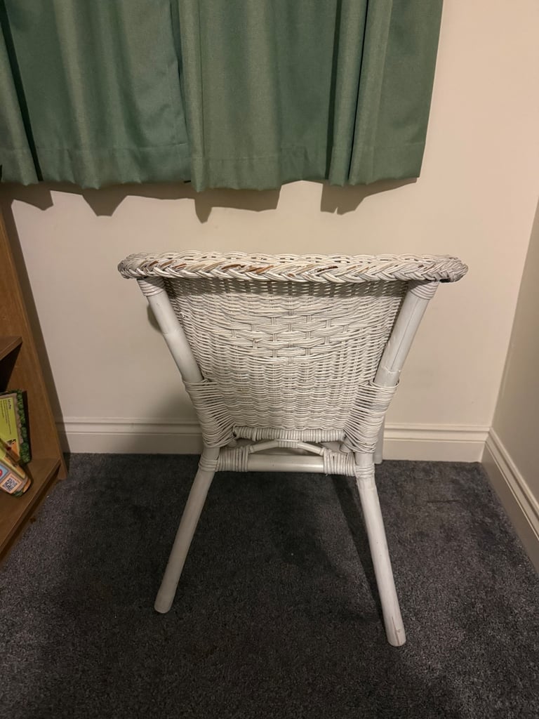 White Wicker Chair